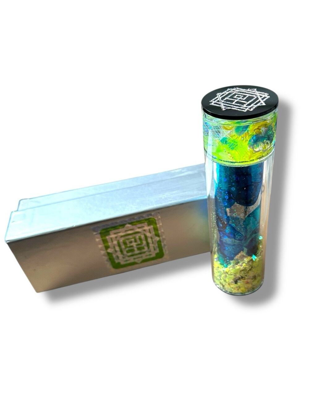 New Mikio Japan Handmade Kaleidoscope Fairy Dust Sparkle 2 Mirror 9 Point